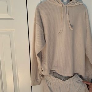 Velvet blush sweat set